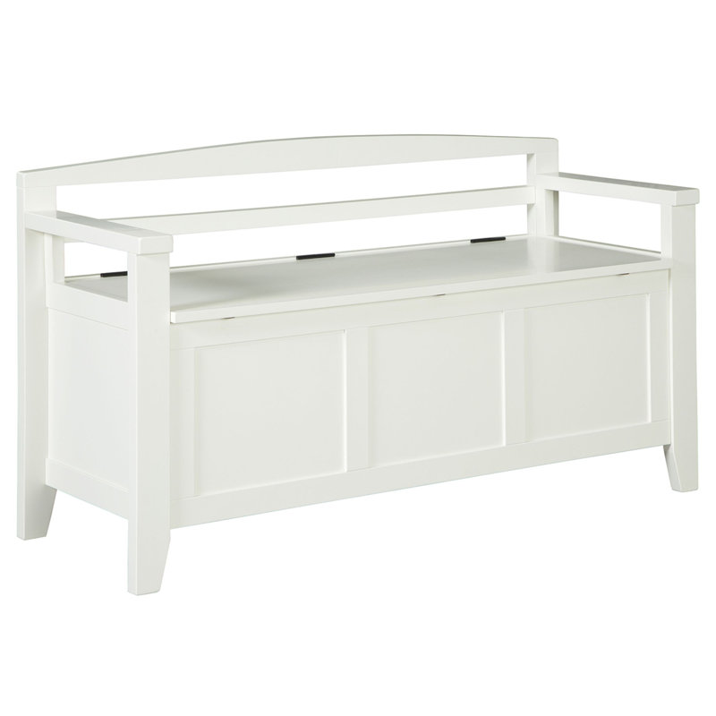August Grove® Bealle Solid Wood Flip Top Storage Bench & Reviews Wayfair
